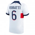 Günstige Fußballtrikots Paris Saint-Germain Verratti 6 Auswärtstrikot 2023-24 Kurzarm
